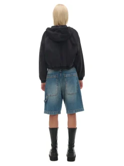 Clearance Cropp Kurtka jeansowa z efektem sprania szary