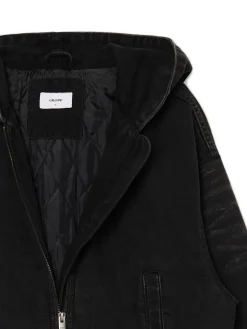 Clearance Cropp Kurtka jeansowa z efektem sprania szary