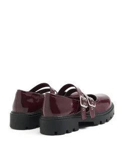 Fashion Cropp Lakierowane półbuty Mary Jane kasztanowy