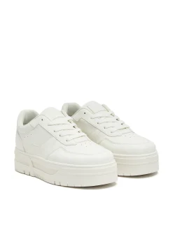 New Cropp Lekkie białe sneakersy biały
