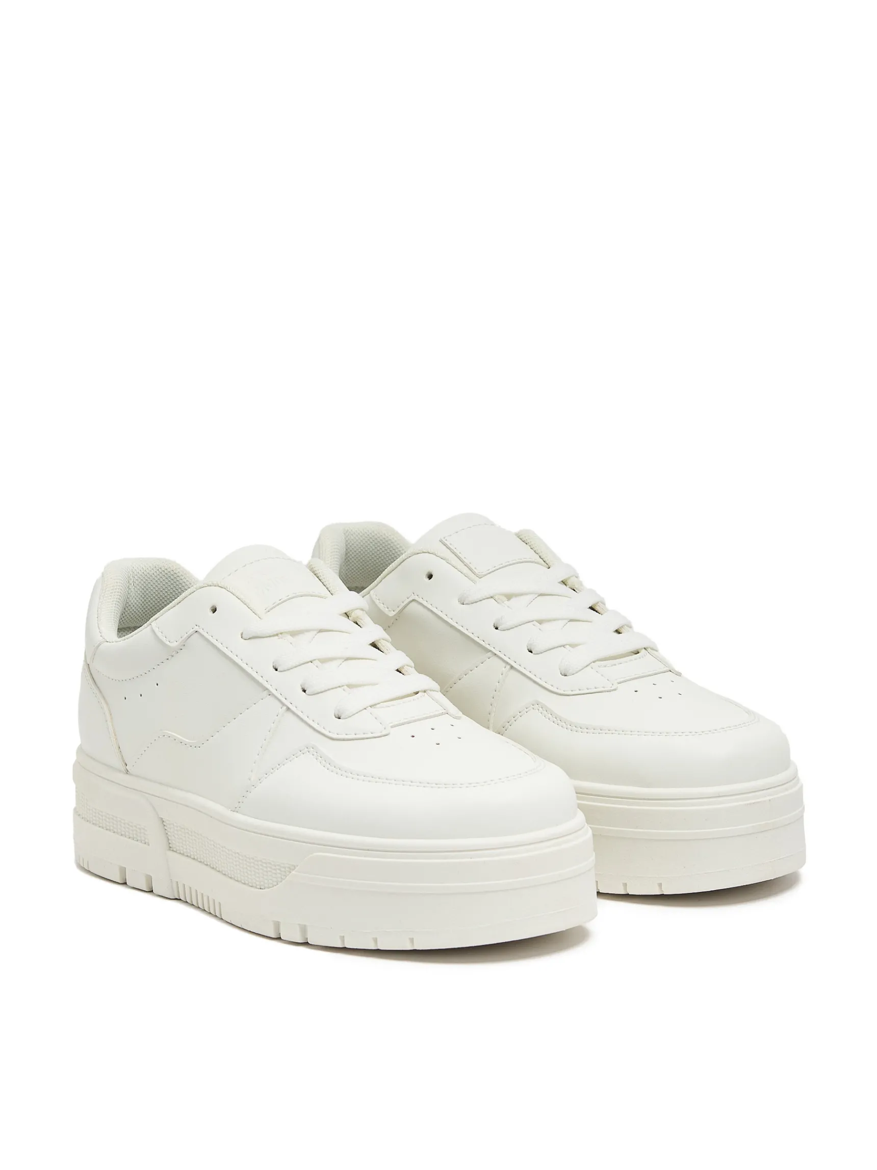 New Cropp Lekkie białe sneakersy biały