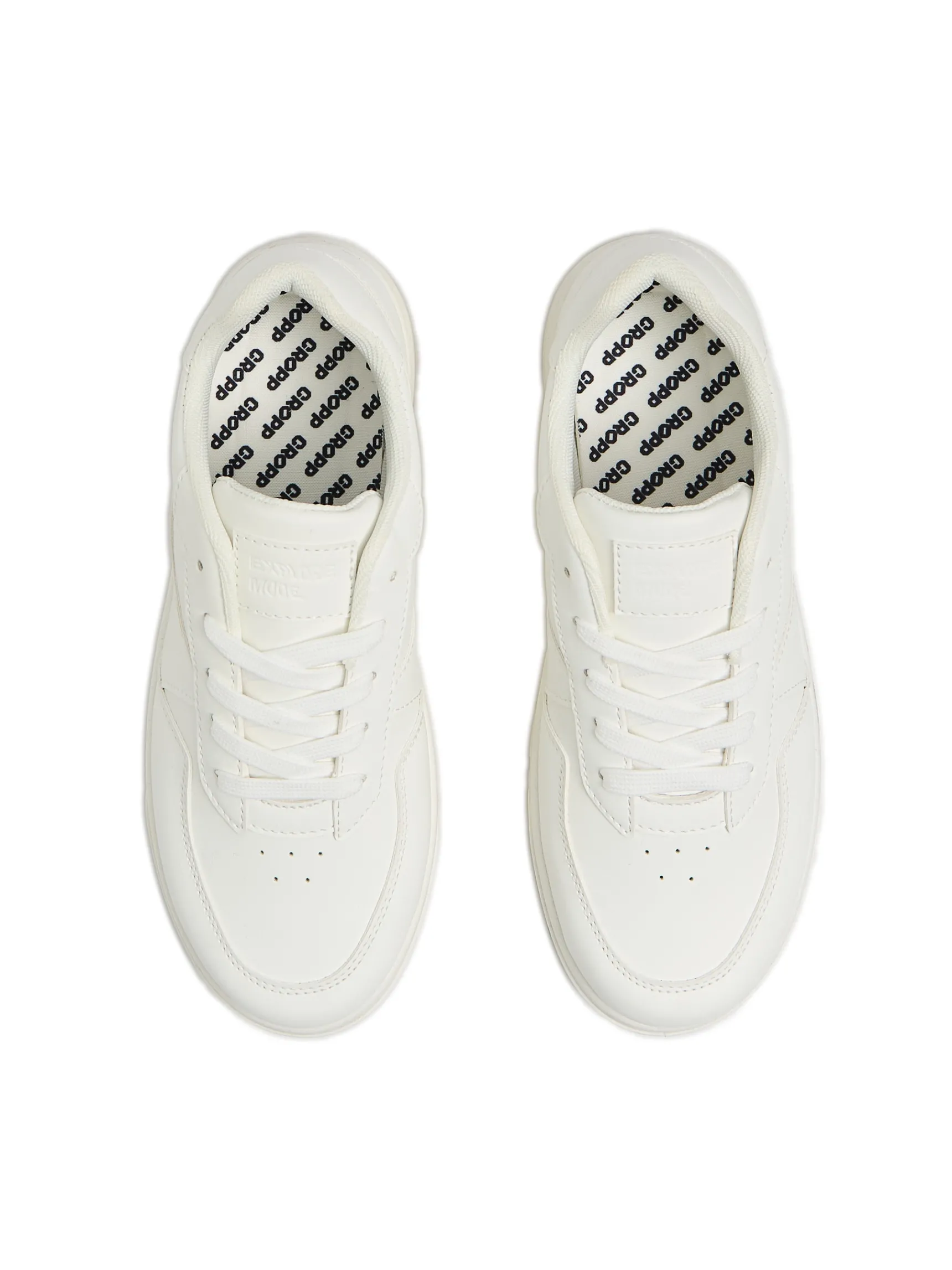 New Cropp Lekkie białe sneakersy biały