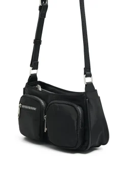 Sale Cropp Mała czarna torebka crossbody czarny
