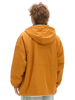 Discount Cropp Miodowa kurtka basic z kapturem brązowy