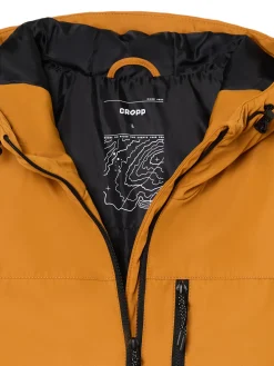 Discount Cropp Miodowa kurtka basic z kapturem brązowy