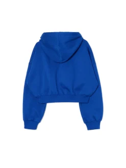 Sale Cropp Niebieska bluza crop niebieski