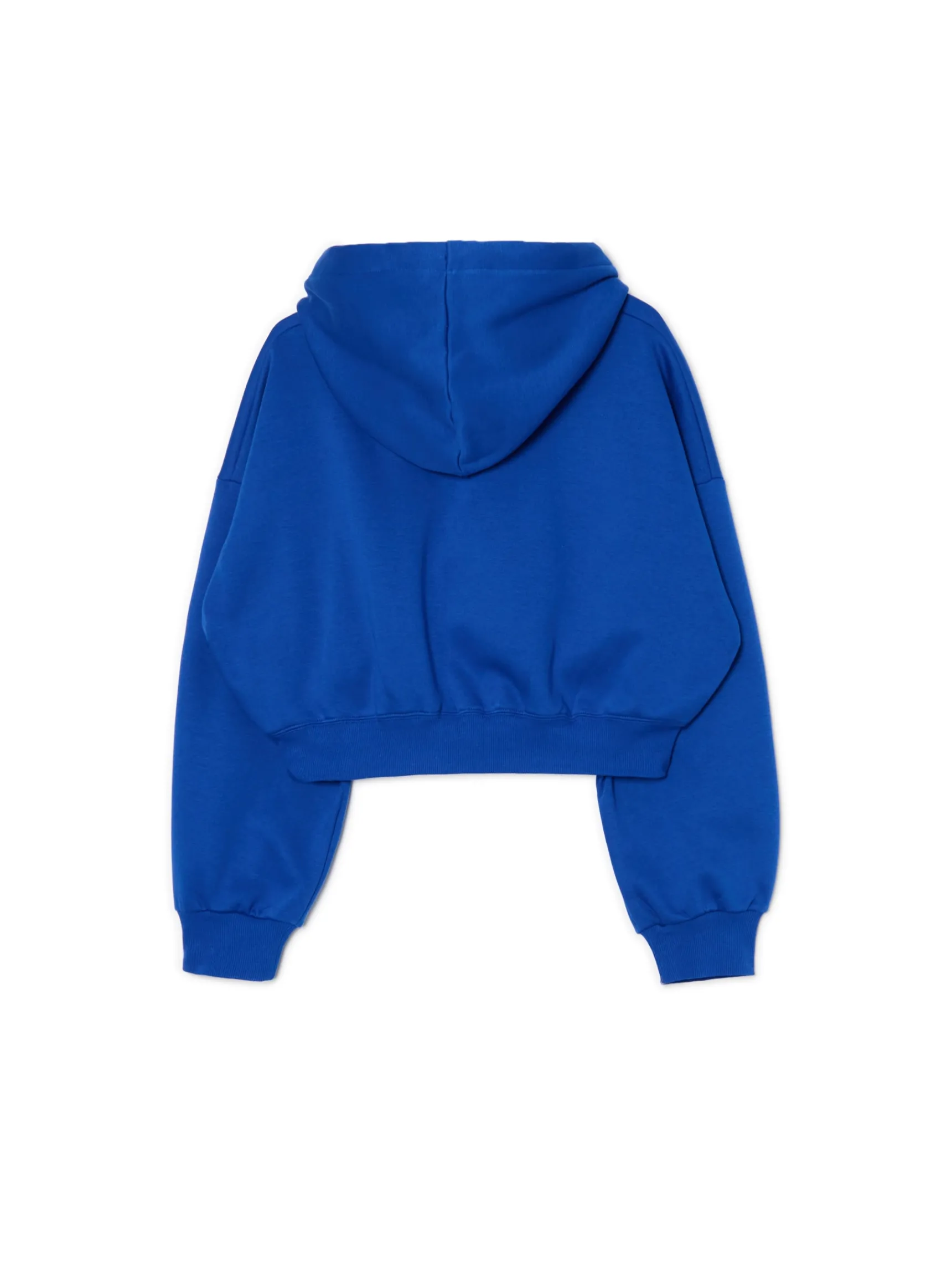 Sale Cropp Niebieska bluza crop niebieski
