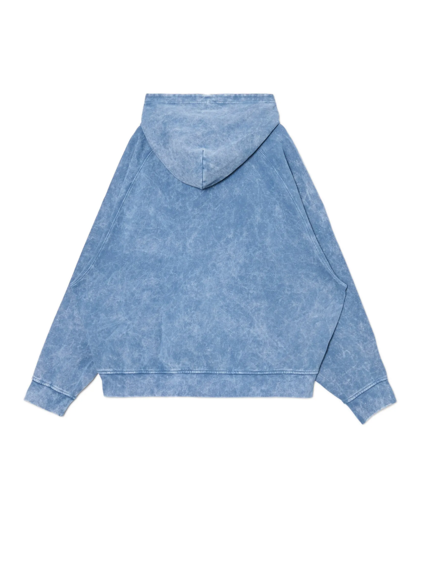 Outlet Cropp Niebieska bluza oversize z kapturem UNISEX niebieski