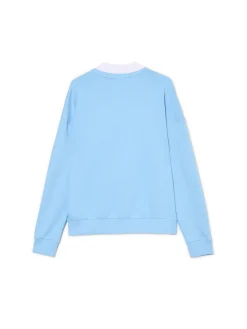 Online Cropp Niebieska bluza z kołnierzykiem niebieski