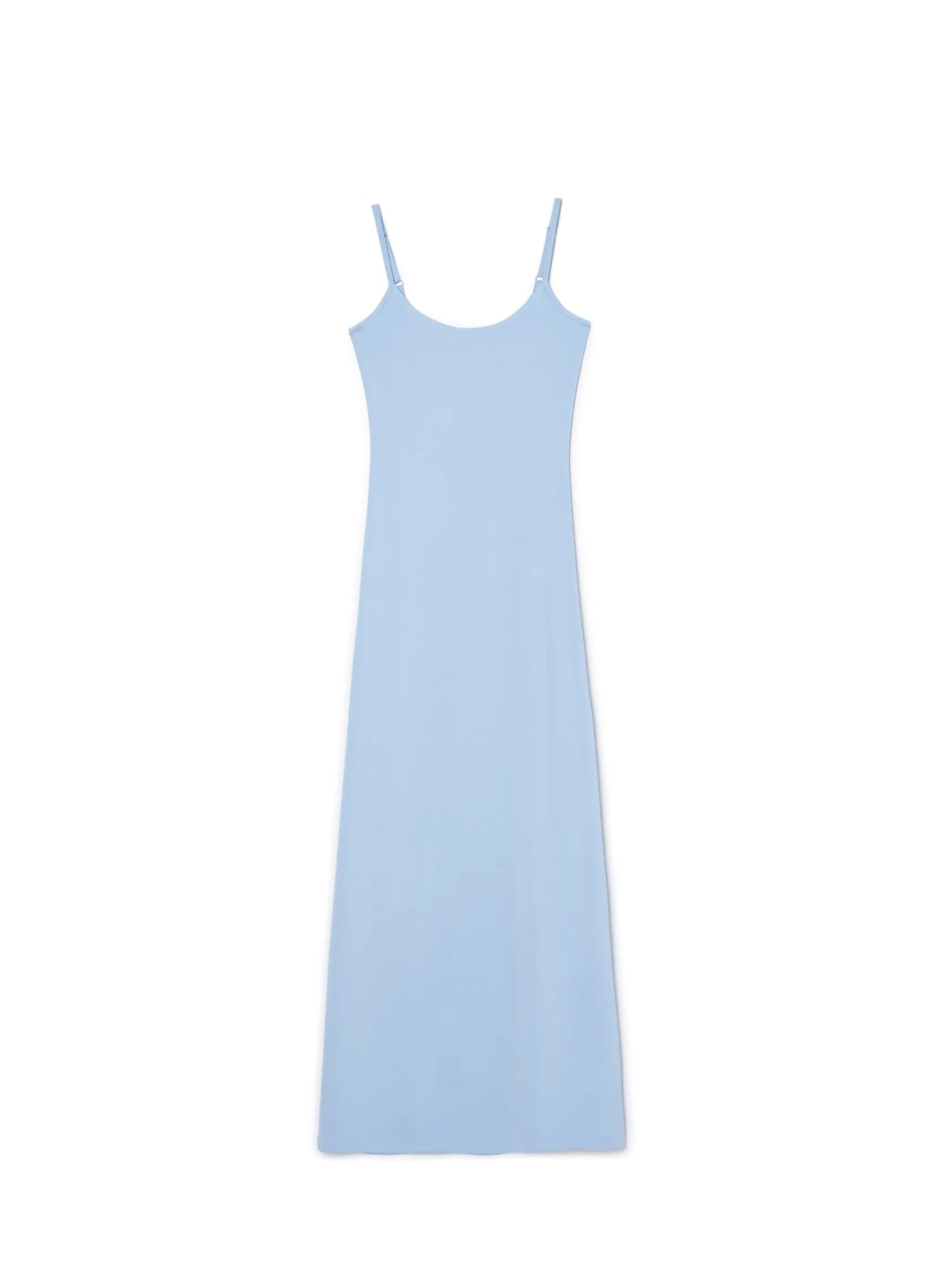 Fashion Cropp Niebieska sukienka maxi błękitny