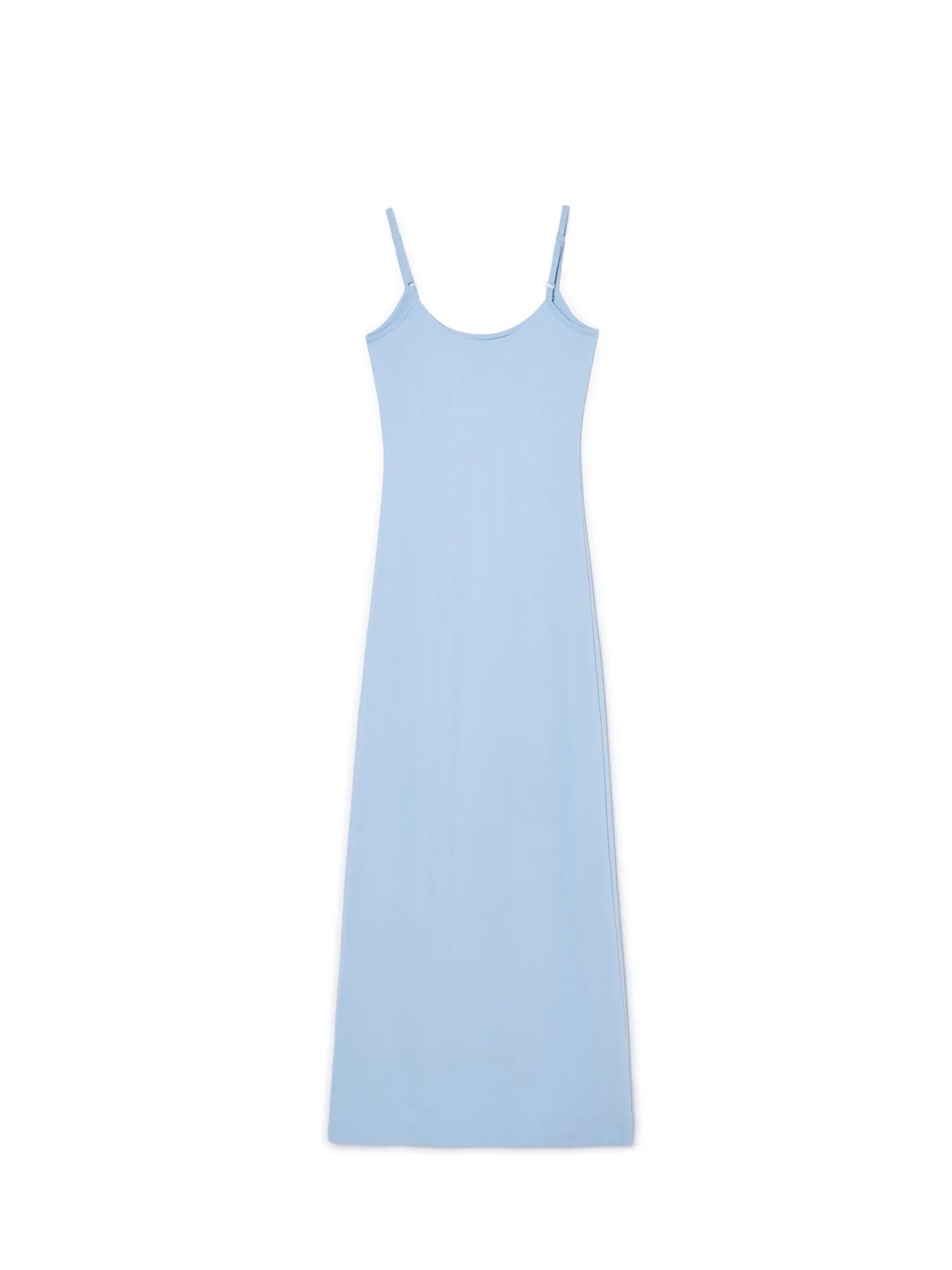 Fashion Cropp Niebieska sukienka maxi błękitny