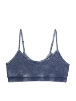 Outlet Cropp Niebieski stanik sportowy granatowy