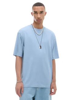 Fashion Cropp Niebieski T-shirt comfort błękitny