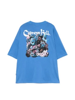 Online Cropp T-shirt Cypress Hill UNISEX niebieski