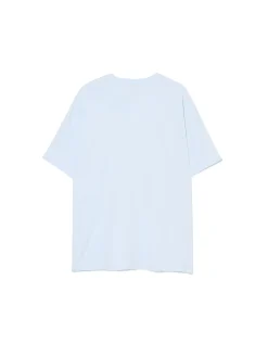Clearance Cropp Niebieski T-shirt z nadrukiem błękitny