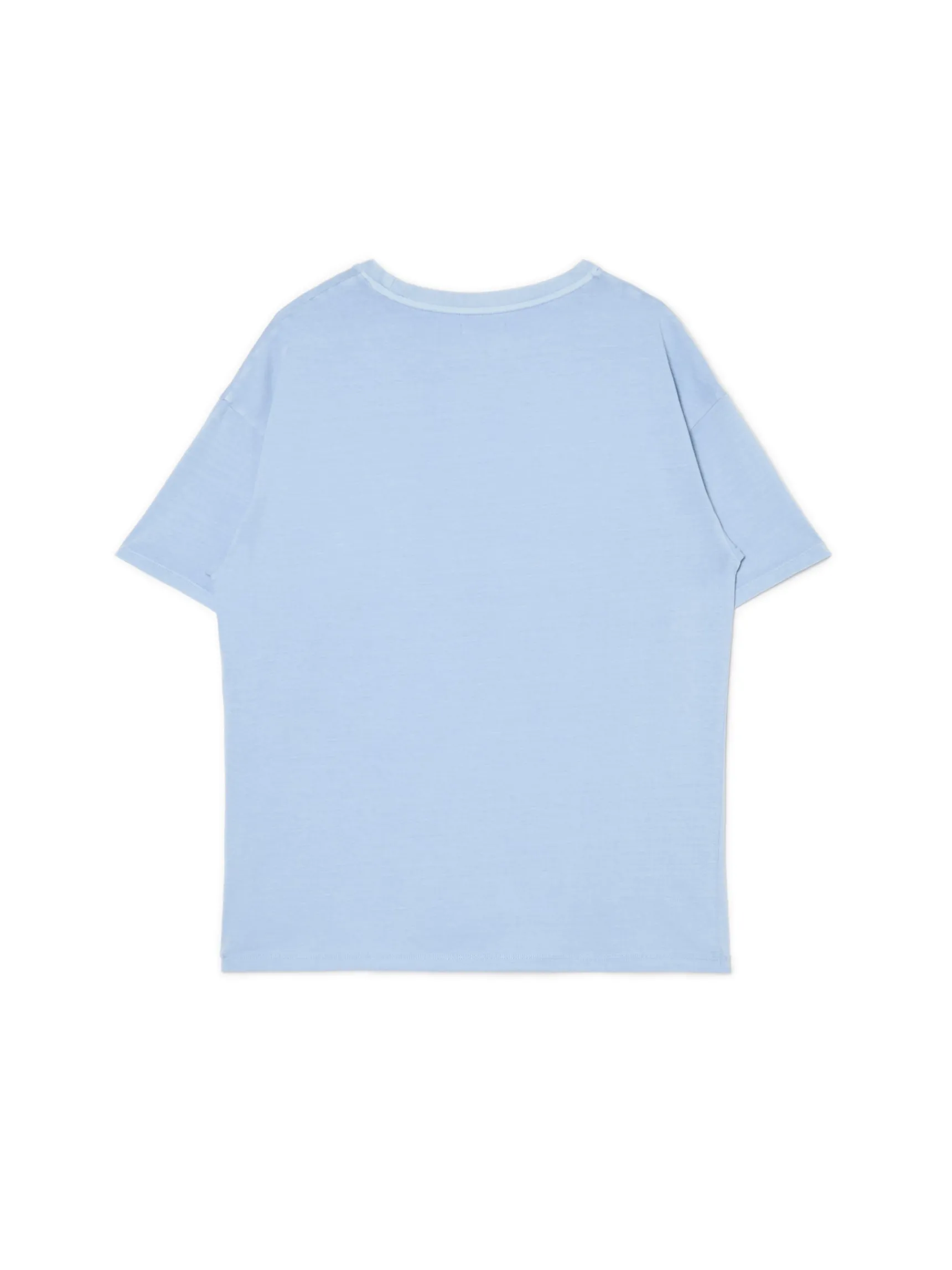 Hot Cropp T-shirt z pająkiem UNISEX niebieski