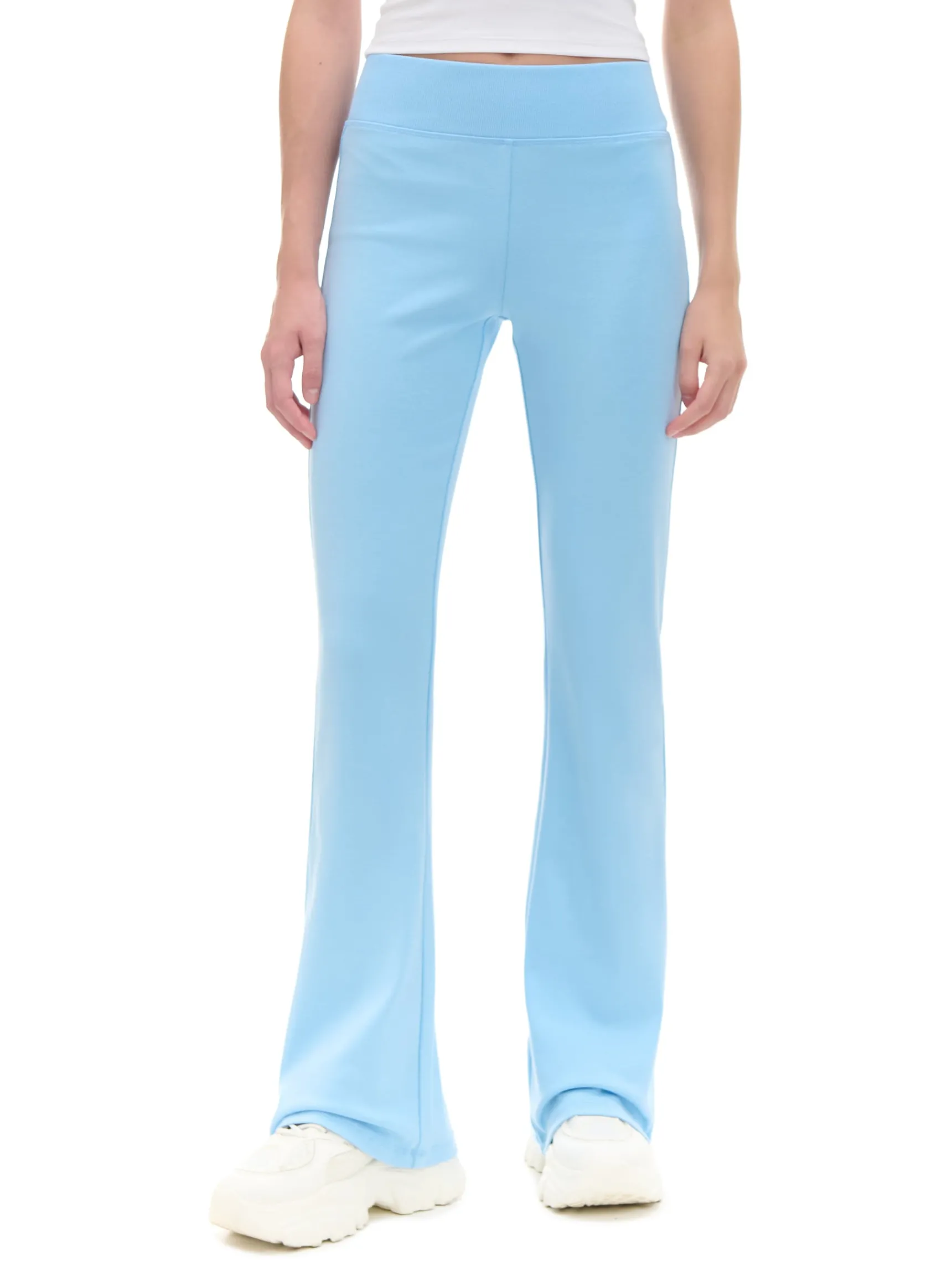 Clearance Cropp Niebieskie dresy typu flare błękitny