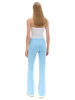Clearance Cropp Niebieskie dresy typu flare błękitny