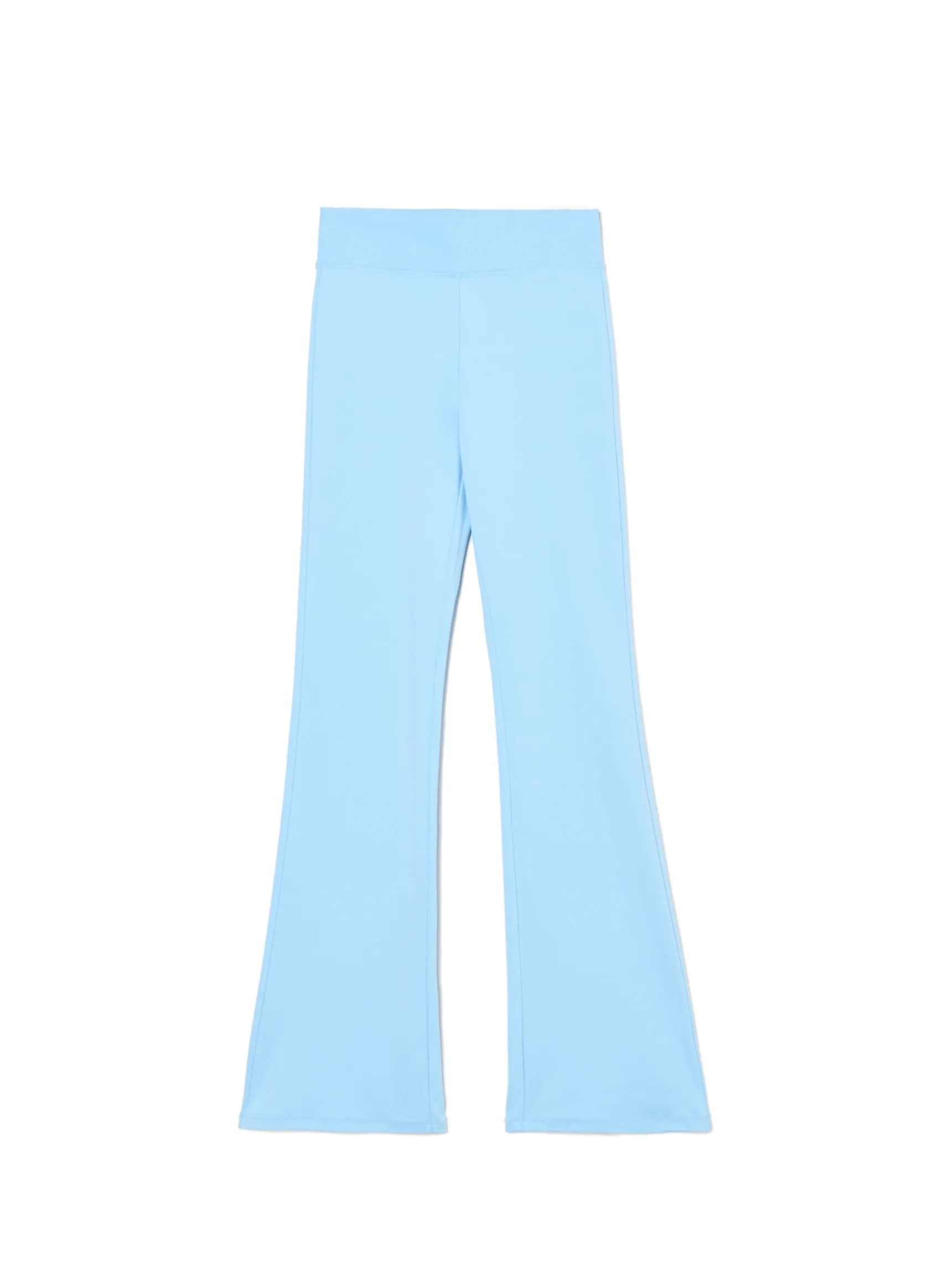 Clearance Cropp Niebieskie dresy typu flare błękitny