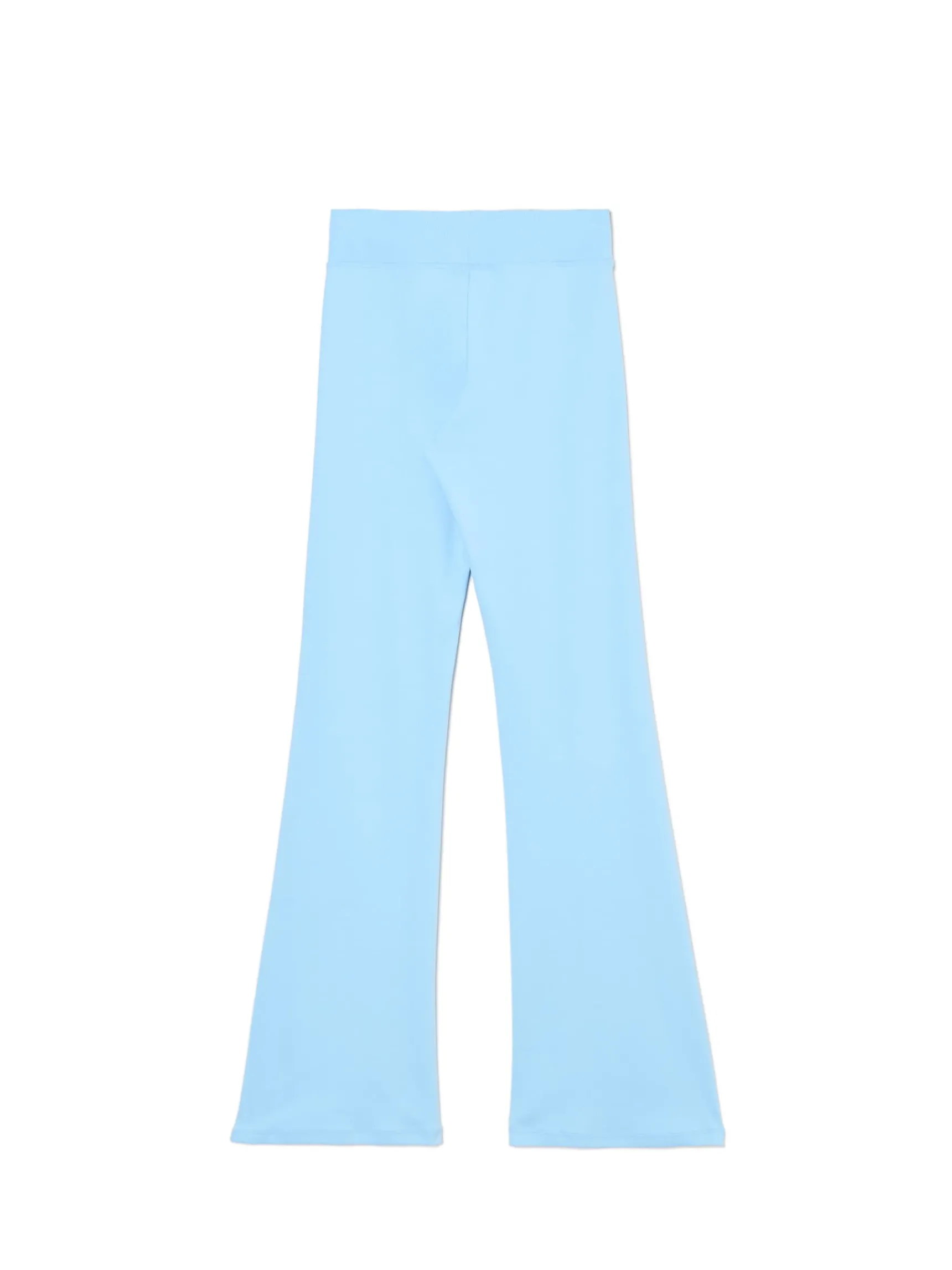 Clearance Cropp Niebieskie dresy typu flare błękitny