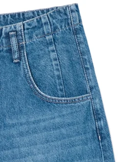 Best Cropp e jeansy baggy niebieski