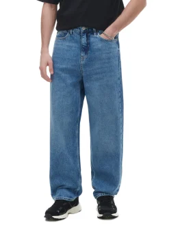 Hot Cropp e jeansy baggy niebieski