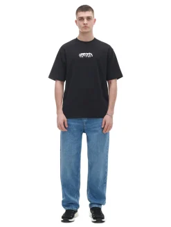 Hot Cropp e jeansy baggy niebieski
