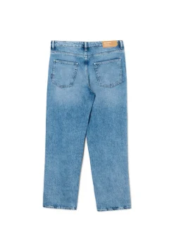 Hot Cropp e jeansy baggy niebieski