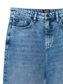 Hot Cropp e jeansy baggy niebieski