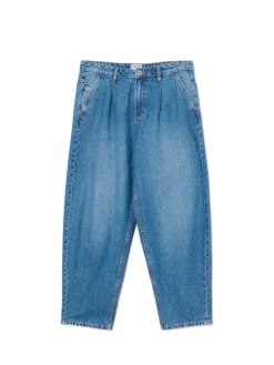 New Cropp e jeansy balloon baggy niebieski