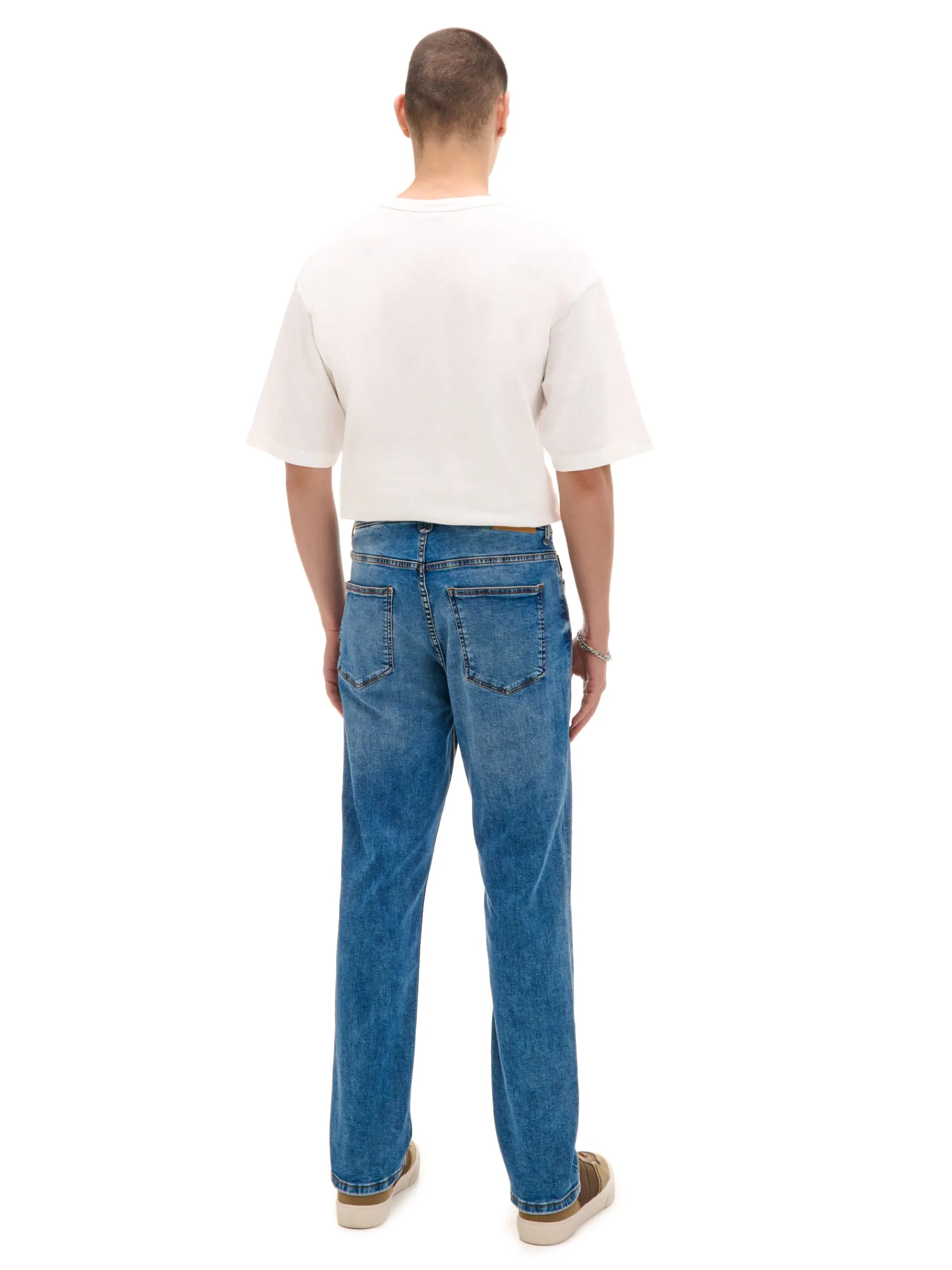 Sale Cropp e jeansy regular niebieski