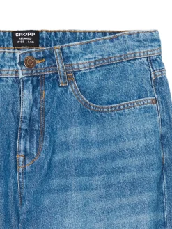 Online Cropp e jeansy relaxed niebieski