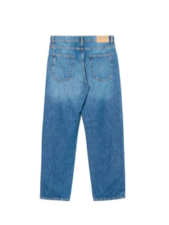Online Cropp e jeansy relaxed niebieski