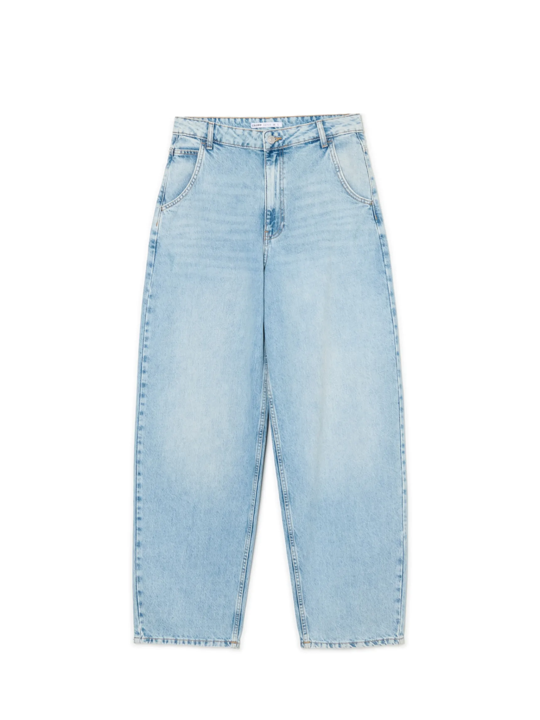 New Cropp e jeansy skater niebieski