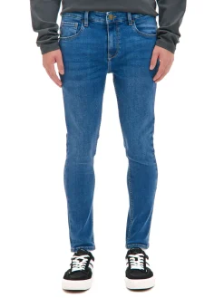 Clearance Cropp e jeansy skinny niebieski