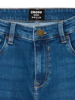 Clearance Cropp e jeansy skinny niebieski