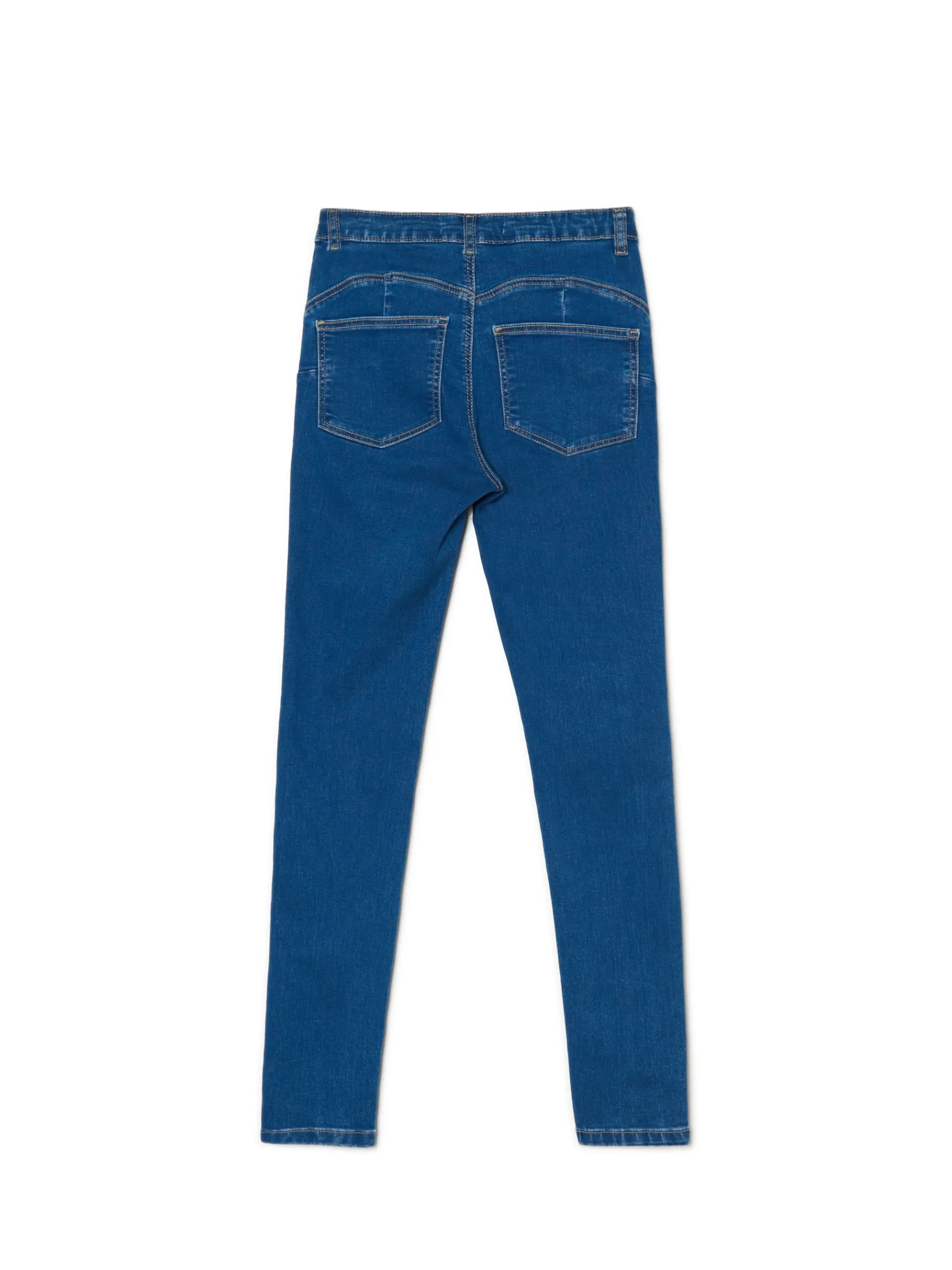 Outlet Cropp e jeansy skinny push up niebieski
