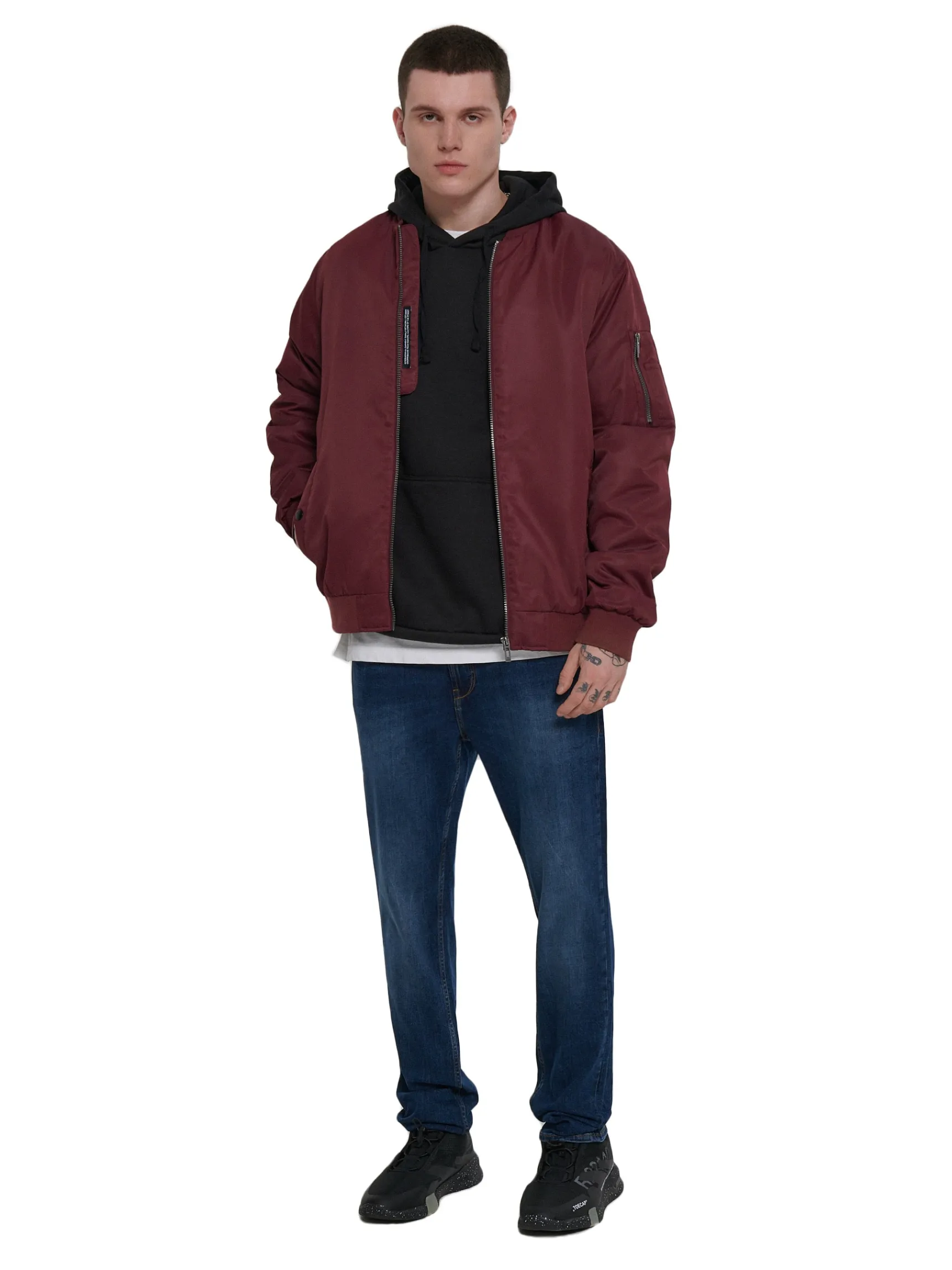 Clearance Cropp Niebieskie jeansy slim granatowy