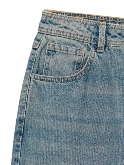 Sale Cropp e jeansy straight TALL niebieski