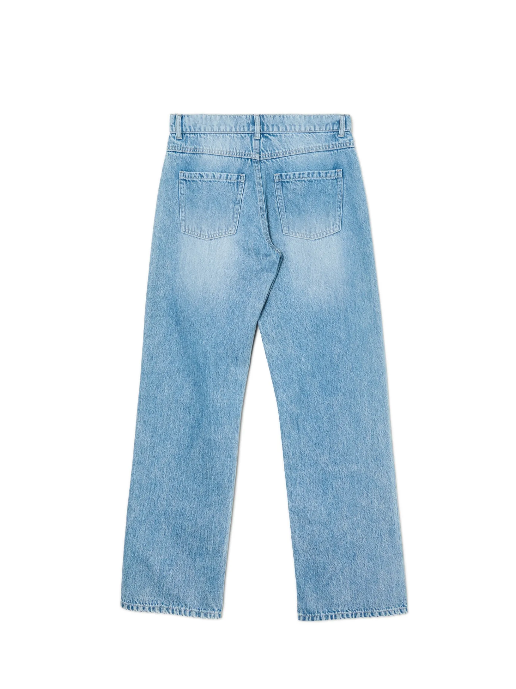 Clearance Cropp e jeansy straight niebieski