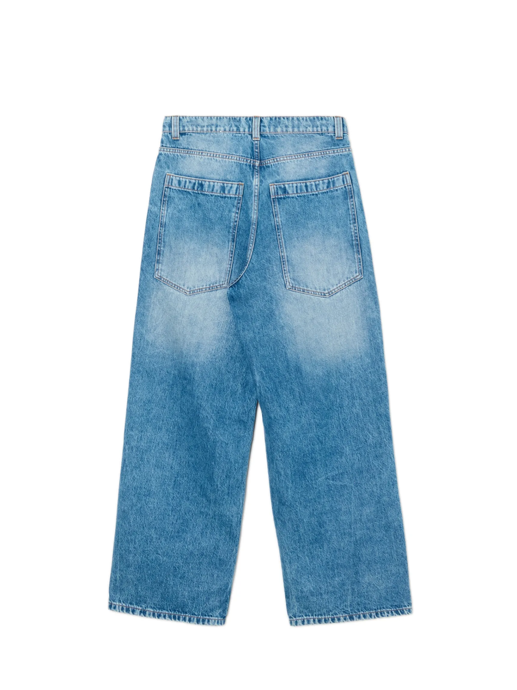 New Cropp e jeansy super baggy niebieski