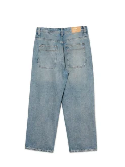 Online Cropp e jeansy super baggy niebieski