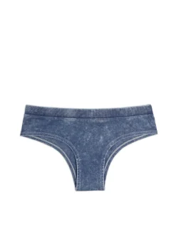 Outlet Cropp Niebieskie majtki hipster granatowy