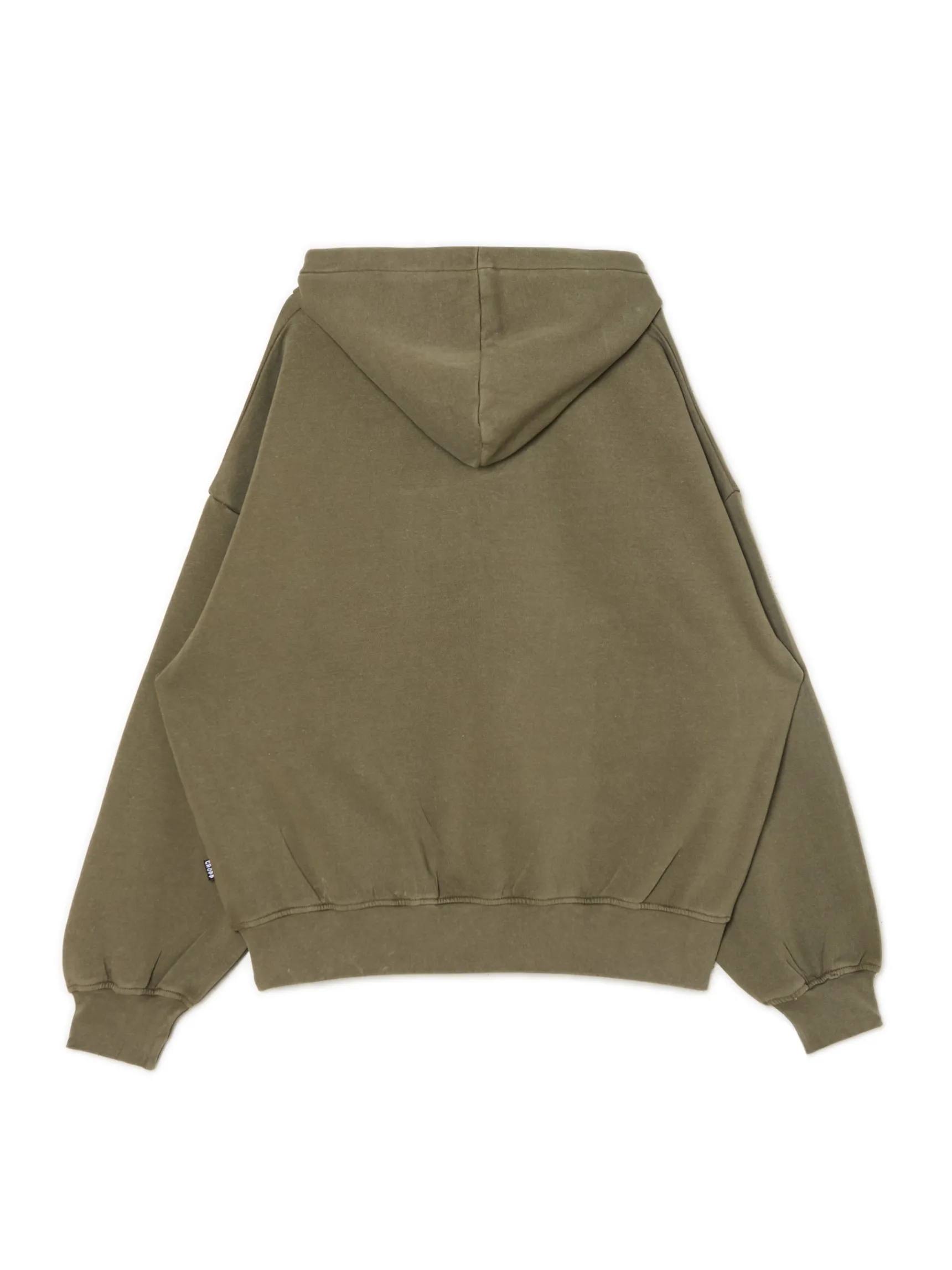 Sale Cropp Oliwkowa bluza hoodie z naszywką UNISEX zielony