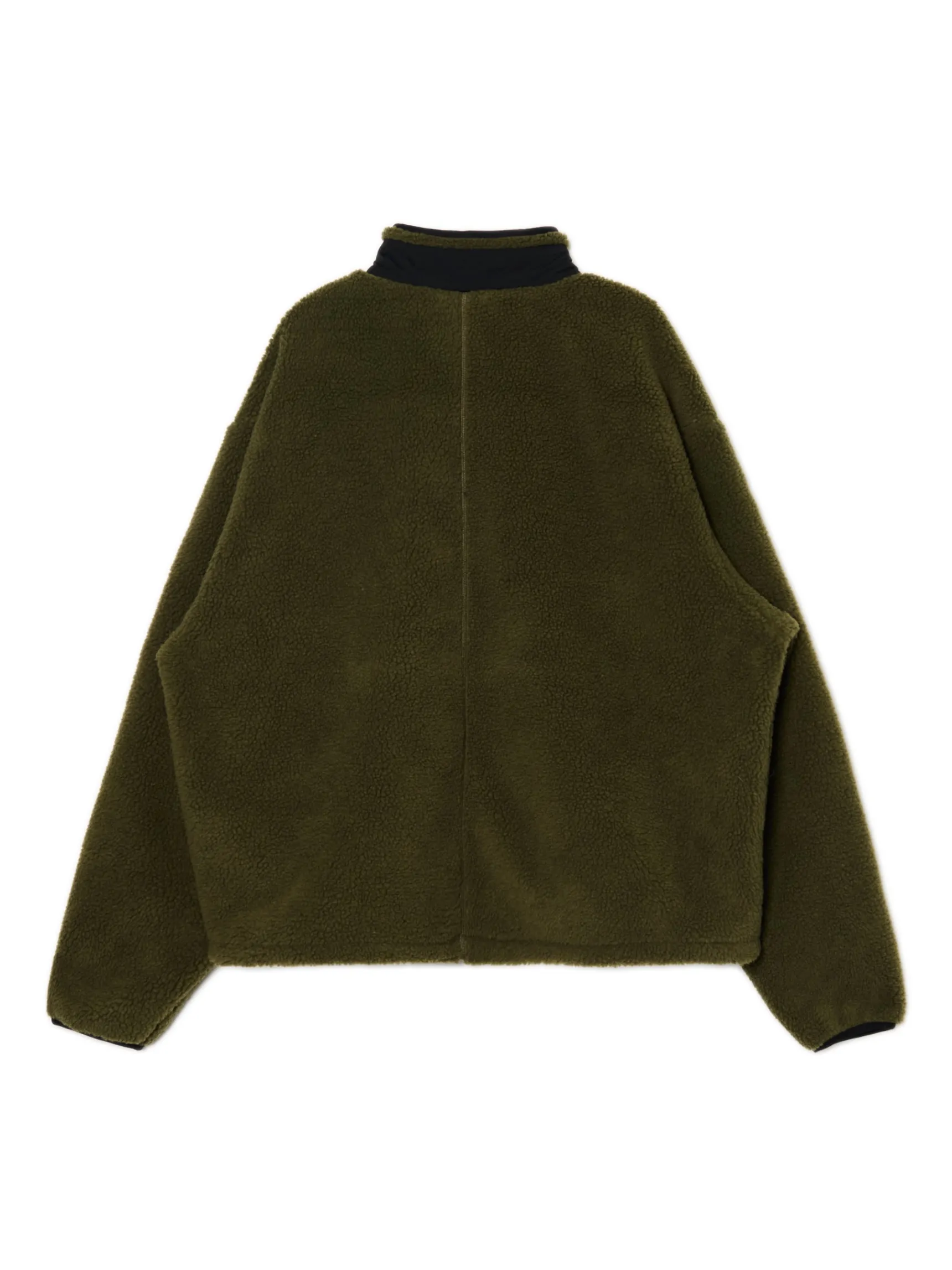 Fashion Cropp Oliwkowa bluza sherpa zielony