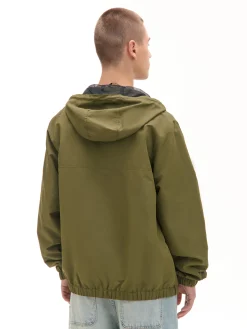 Online Cropp Oliwkowa kurtka z kapturem zielony