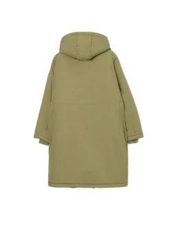 New Cropp Oliwkowa parka z kapturem zielony
