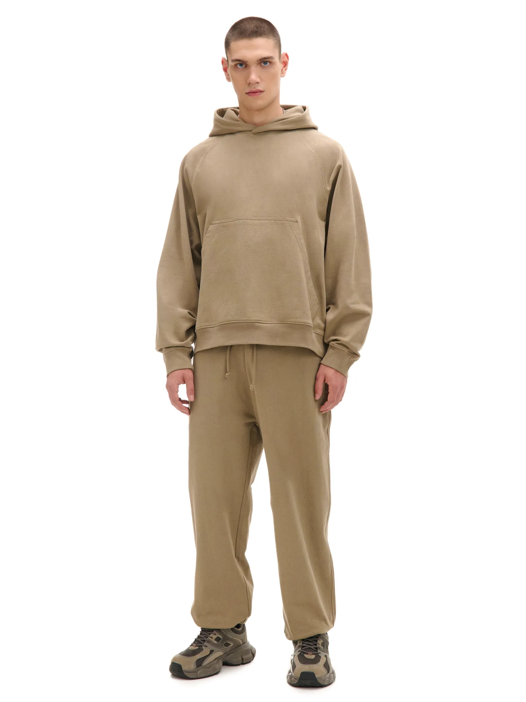Online Cropp Oliwkowe dresowe joggery comfort zielony