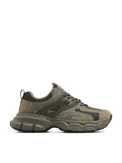 Discount Cropp Oliwkowe sneakersy zielony