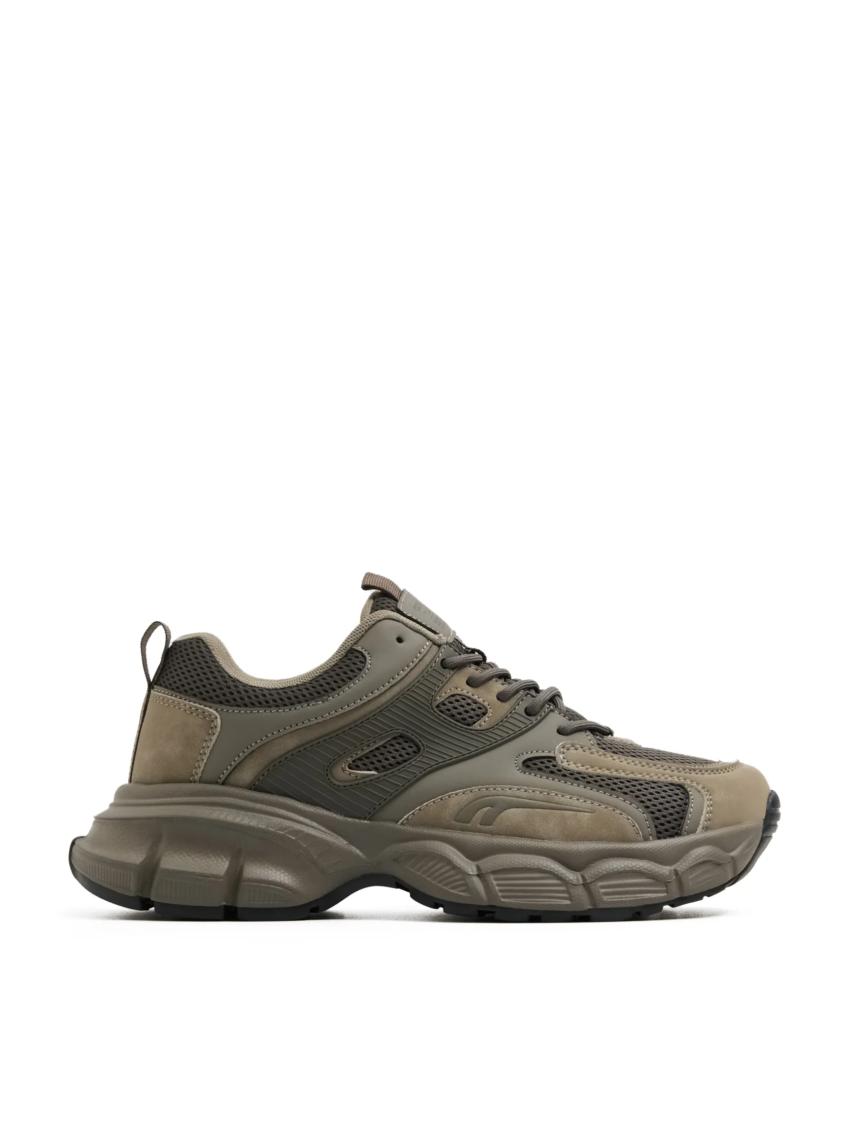 Discount Cropp Oliwkowe sneakersy zielony